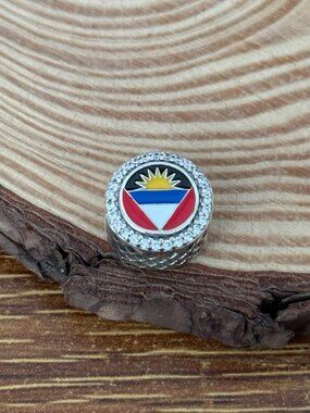 Pandora Antigua and Barbuda Bead S925 Silver Charm